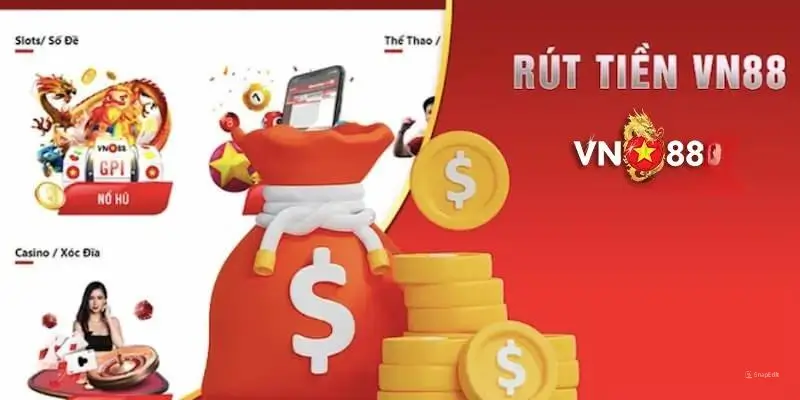 Các phương thức rút tiền tại vn88